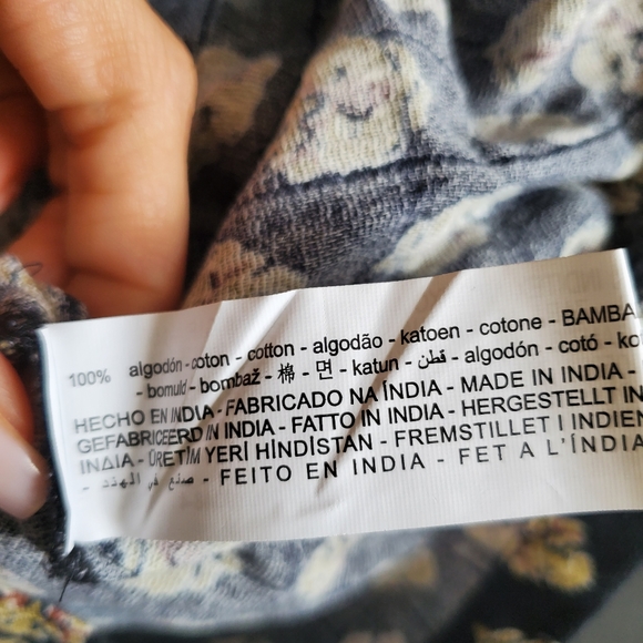 NWT ZARA PRINTED GATHERED SKIRT - Picture 11 of 11